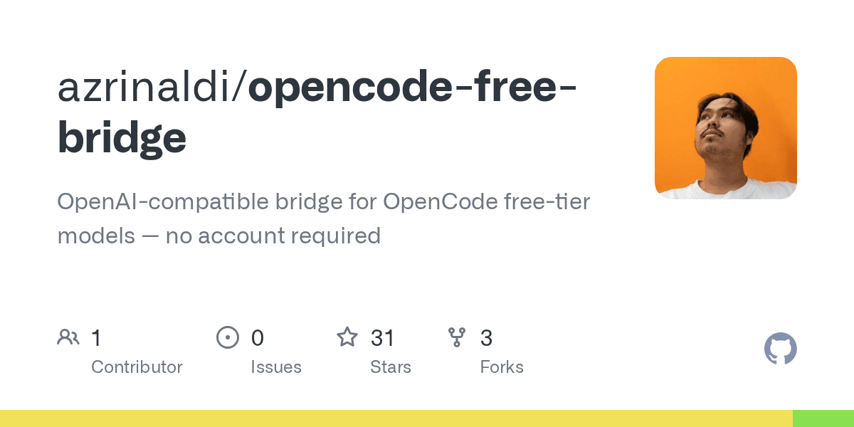 azrinaldi/opencode-free-bridge preview