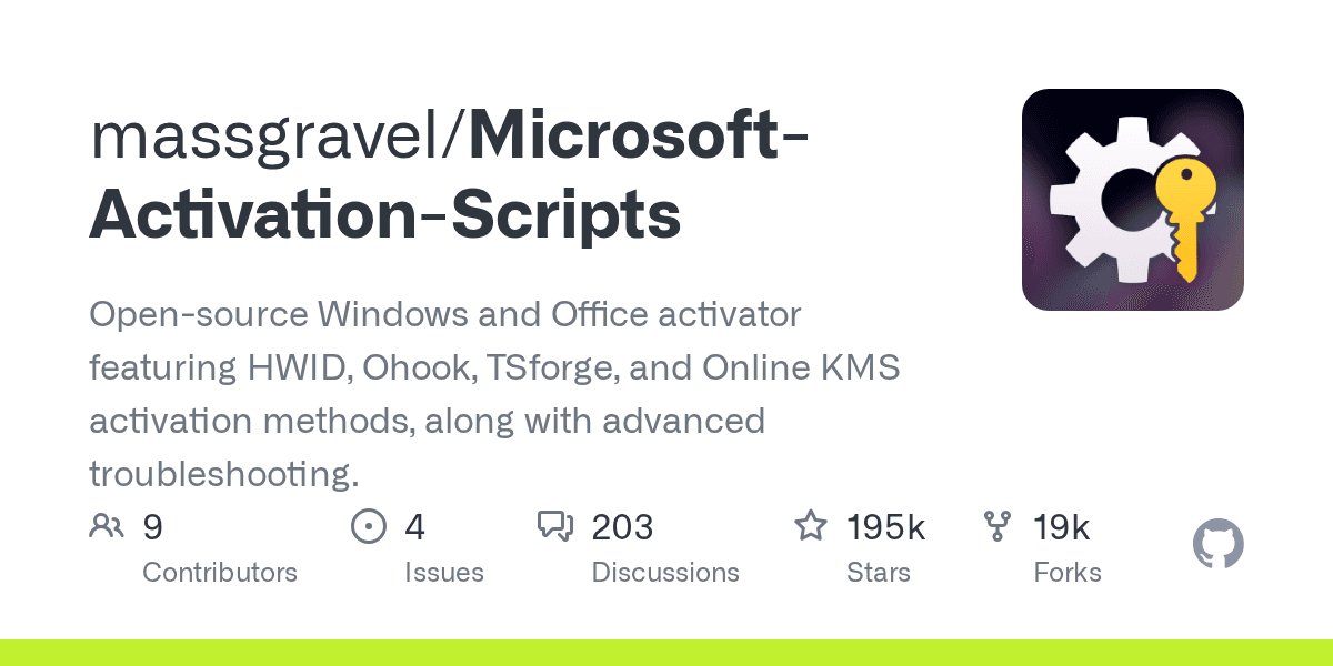 massgravel/Microsoft-Activation-Scripts preview