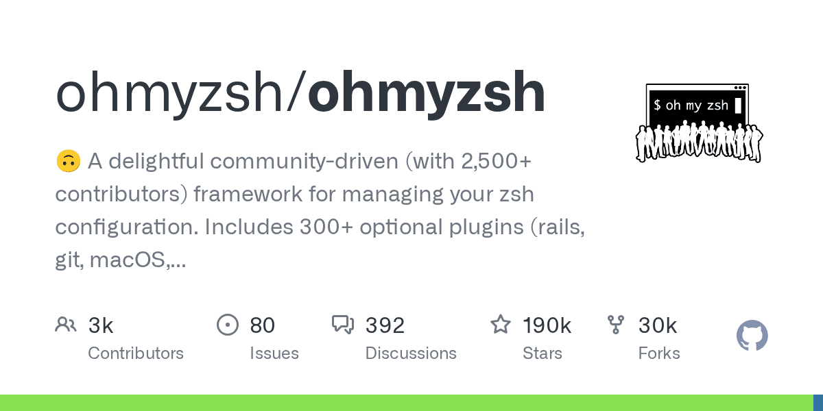 ohmyzsh/ohmyzsh preview