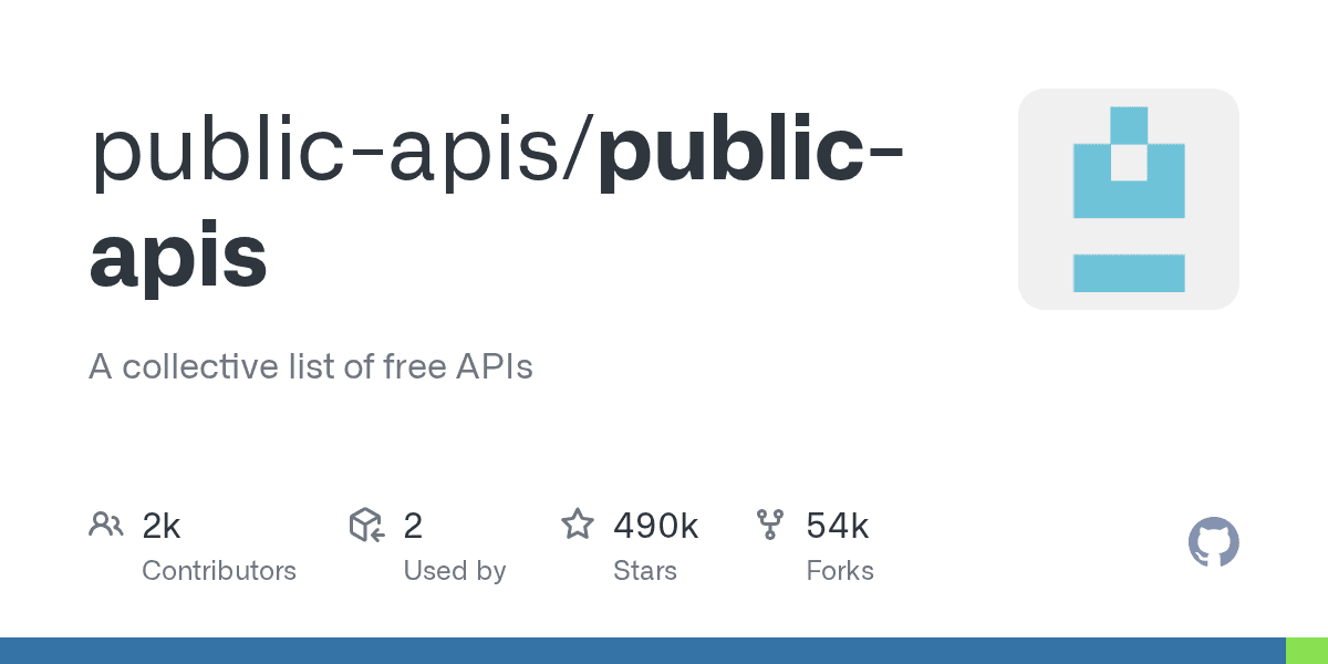 public-apis/public-apis preview
